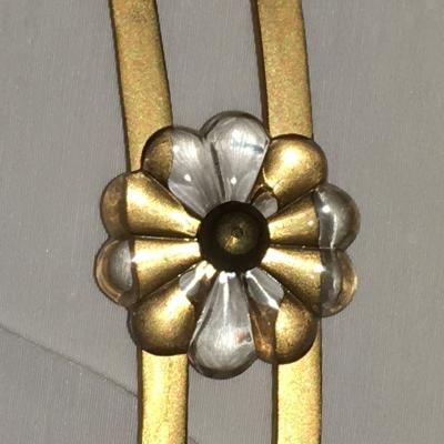 Louis XVI Style Harp Lyre Back Bronze Wall Sconce Set of Six