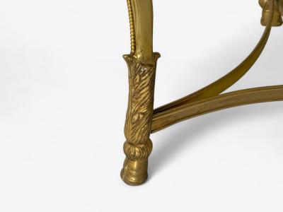 Louis XVI Style Hollywood Regency Bronze Green Marble Gueridons 20th c 