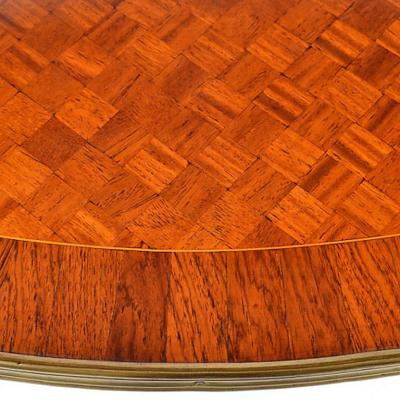 Louis XVI Style Inlaid Two Tier Ormolu Mounted Dessert Table