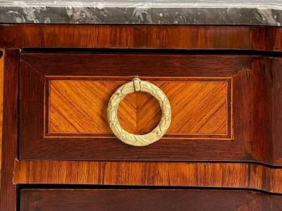 Louis XVI Style Mahogany Marble Bronze Commode France 19th C 