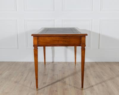 Louis XVI Style Mahogany Writing Desk with Leather Top