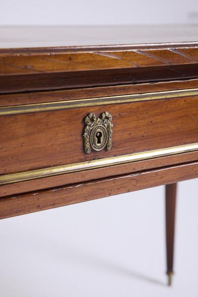 Louis XVI Style Mahogany and Brass Desk