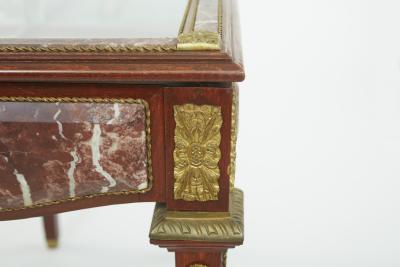 Louis XVI Style Marble Ormolu Bronze Mounted Vitrine