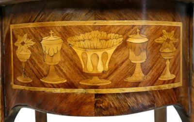 Louis XVI Style Marquetry Table A Ecrire