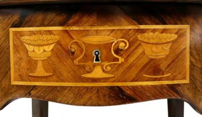 Louis XVI Style Marquetry Table A Ecrire