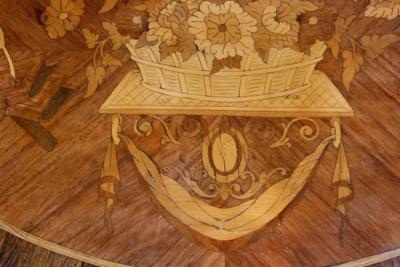 Louis XVI Style Marquetry Table A Ecrire