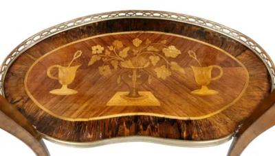 Louis XVI Style Marquetry Table A Ecrire