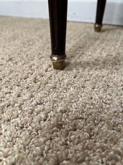 Louis XVI Style Mirror Top Table with Gallery