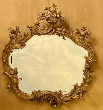 Louis XVI Style Mirror over the Mantel Wall or Console Beveled Glass