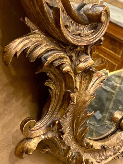 Louis XVI Style Mirror over the Mantel Wall or Console Beveled Glass