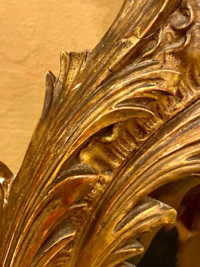 Louis XVI Style Mirror over the Mantel Wall or Console Beveled Glass