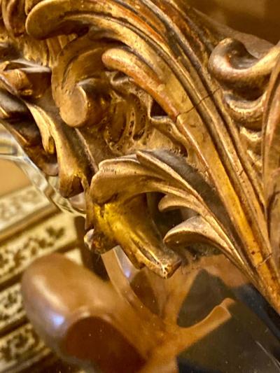 Louis XVI Style Mirror over the Mantel Wall or Console Beveled Glass