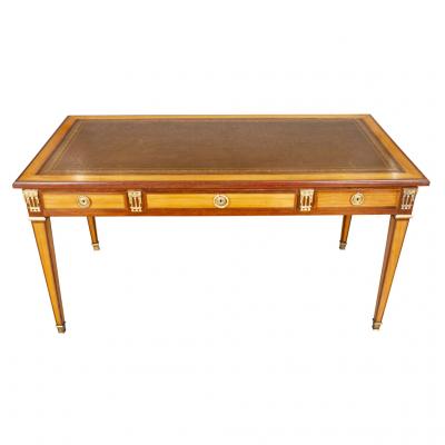 Louis XVI Style Tulipwood And Purpleheart Bureau Plat