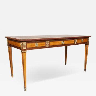 Louis XVI Style Tulipwood And Purpleheart Bureau Plat