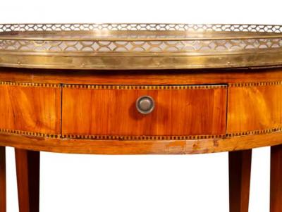 Louis XVI Style Tulipwood Bouillotte Table