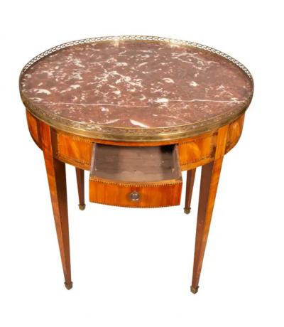 Louis XVI Style Tulipwood Bouillotte Table