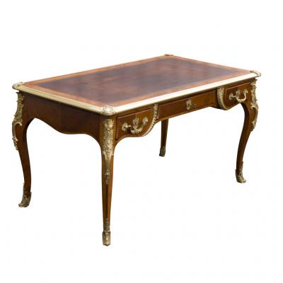 Louis XVI Style Tulipwood Bureau Plat