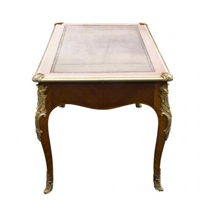 Louis XVI Style Tulipwood Bureau Plat