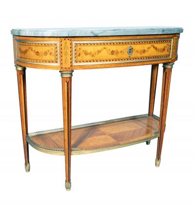 Louis XVI Style Tulipwood Console Desserte