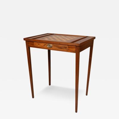 Louis XVI Style Walnut Games Table