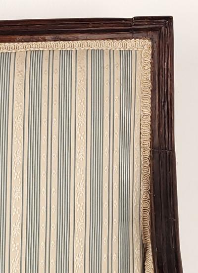 Louis XVI Style Walnut Upholstered Armchair France circa 1870