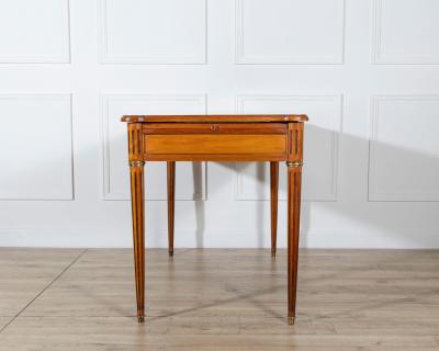 Louis XVI Style Writing Desk with Leather Top and Pull Out Extensions