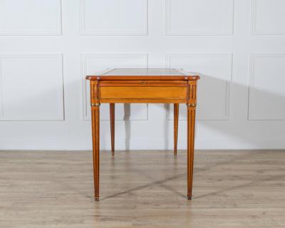 Louis XVI Style Writing Desk with Leather Top and Pull Out Extensions