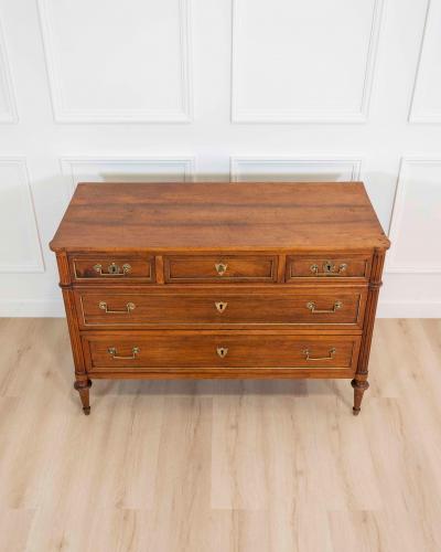 Louis XVI Walnut Chest Of Drawers Circa 1780
