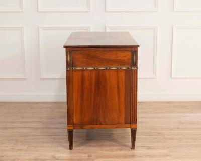 Louis XVI Walnut Chest of Drawers with Brass Inlay France Late 18th Century