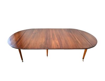 Louis XVI Walnut Extension Dining Table