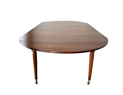 Louis XVI Walnut Extension Dining Table