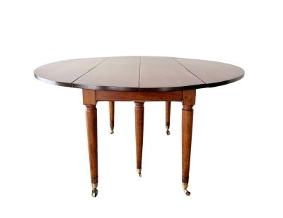 Louis XVI Walnut Extension Dining Table