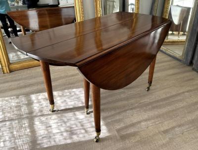 Louis XVI Walnut Extension Dining Table France circa 1780 1795