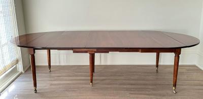 Louis XVI Walnut Extension Dining Table France circa 1780 1795