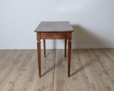 Louis XVI Walnut Table with Inlaid Top Emilia Late 18th Century