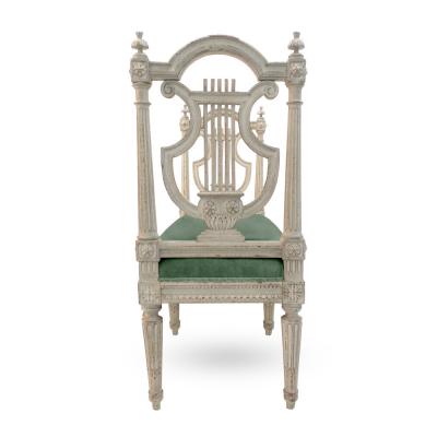 Louis XVI style Lyre End Bench