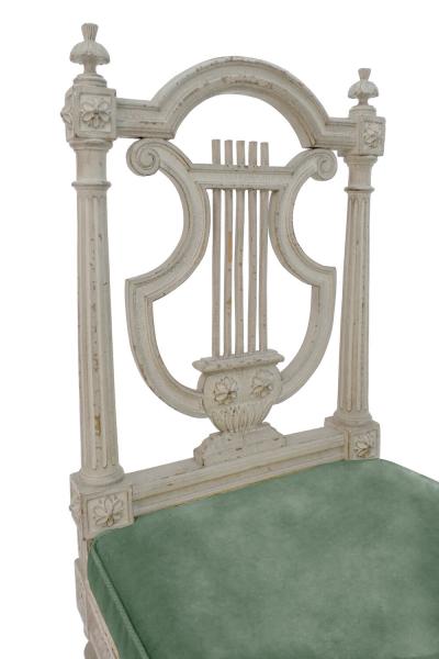 Louis XVI style Lyre End Bench