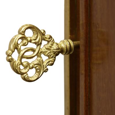 Louis XVI style satinwood vitrine with Neoclassical ormolu mounts