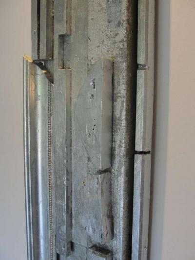 Louise Nevelson Incredible Wall Art Sculpture in Silver Leaf Manner of L Nevelson II