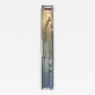 Louise Nevelson Incredible Wall Art Sculpture in Silver Leaf Manner of L Nevelson II