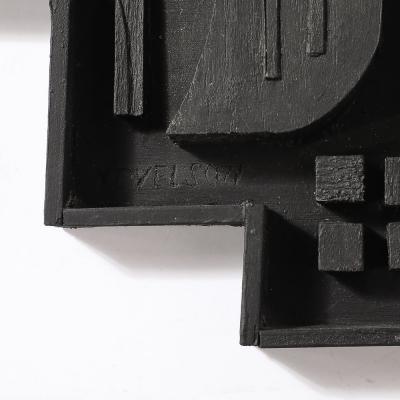 Louise Nevelson Louise Nevelson Untitled Ebonized Wall Relief Sculpture