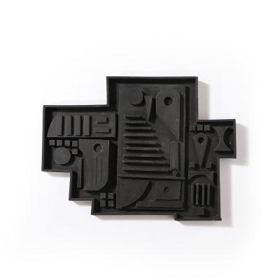 Louise Nevelson Louise Nevelson Untitled Ebonized Wall Relief Sculpture