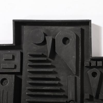 Louise Nevelson Louise Nevelson Untitled Ebonized Wall Relief Sculpture
