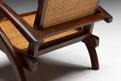 Lounge Chairs in Colonial Modern Style France Mid 20th Century