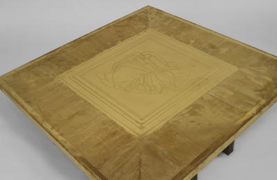 Lova Creations Belgian Post War Design 1970s Square Brass Coffee Table
