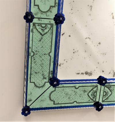 Lovely Etched Venetian Mirror