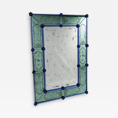 Lovely Etched Venetian Mirror