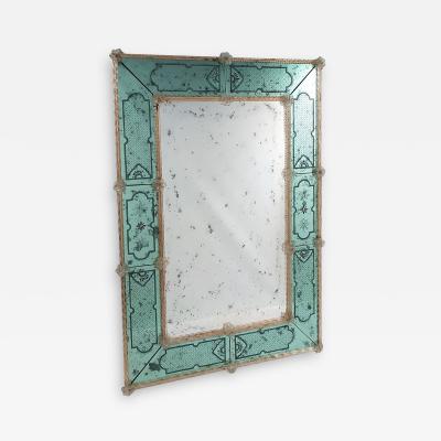 Lovely Etched Venetian Mirror