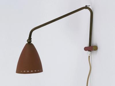 Lovely Mid Century Modern Adjustable Table Lamp or Wall Light Sweden 1950s