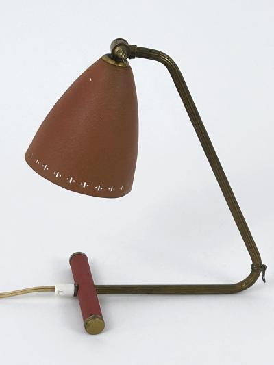 Lovely Mid Century Modern Adjustable Table Lamp or Wall Light Sweden 1950s